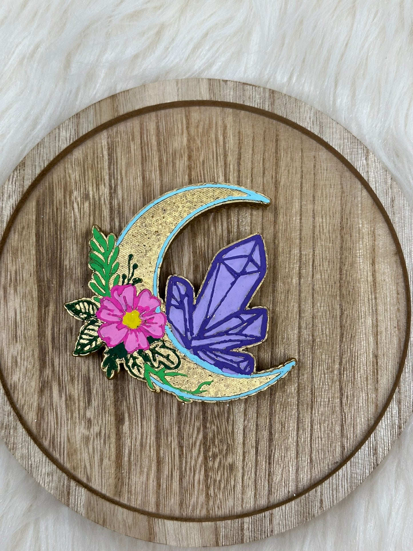 Floral Crystal Moon Freshie