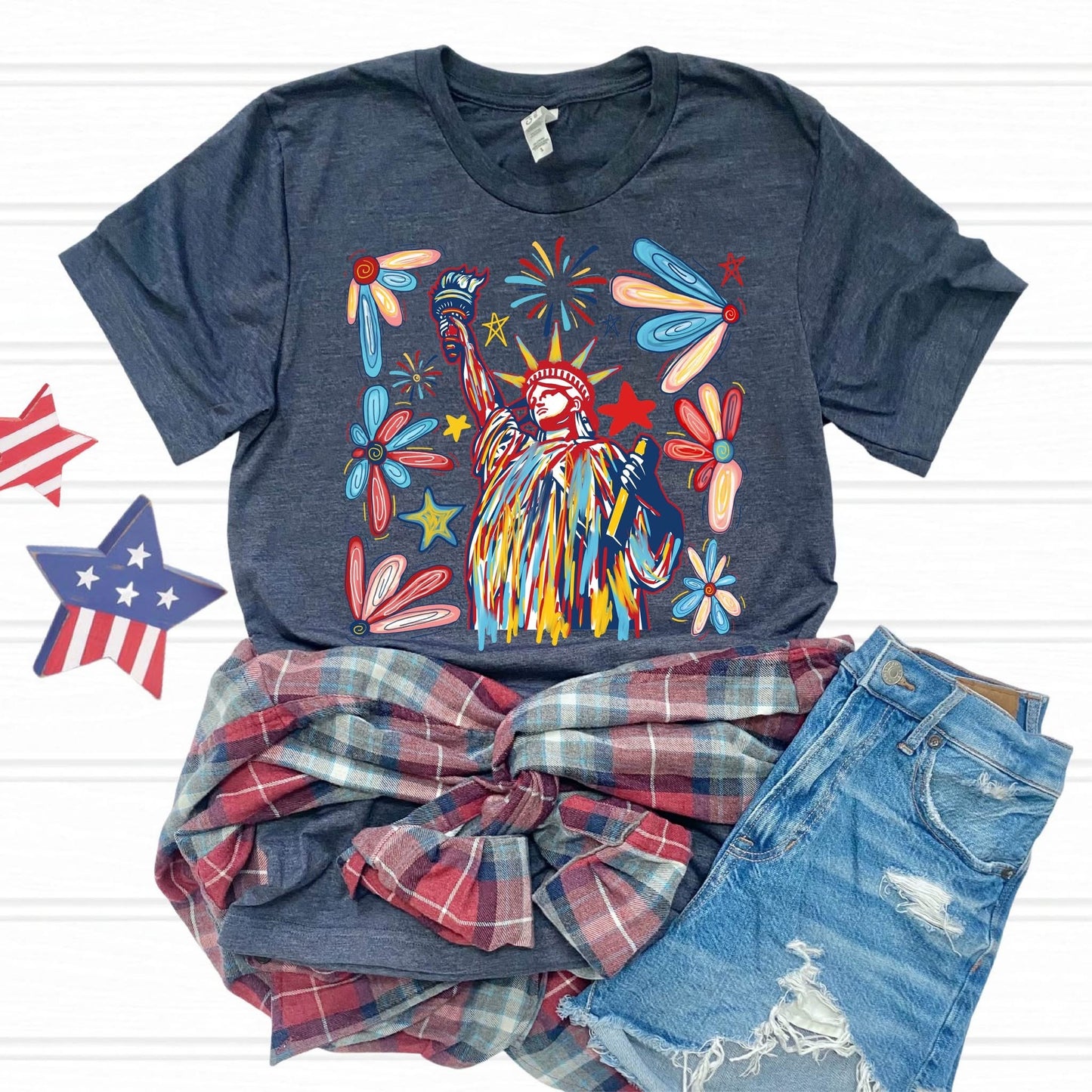 Colorful Brushstroke Liberty