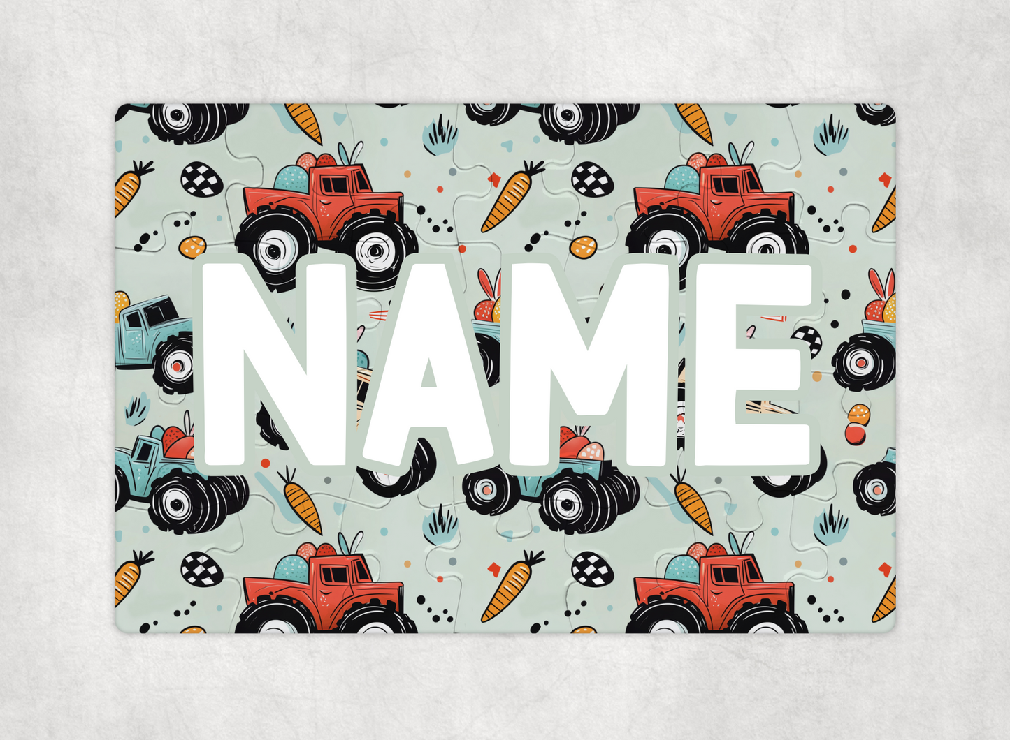 Easter Monster Trucks Custom Puzzle
