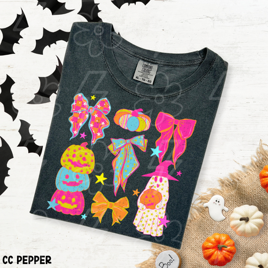 Colorful Halloween Bows