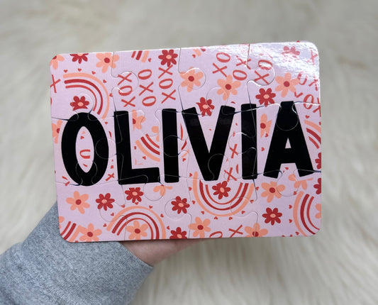 XOXO Rainbows Custom Puzzle