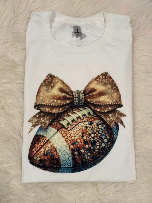 Football Bow - Sublimation Printed