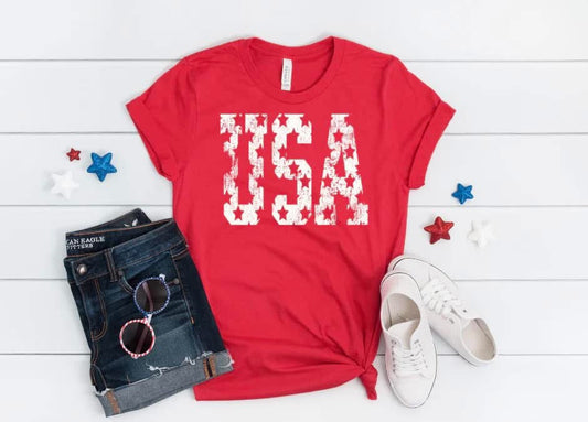 Distressed USA Stars