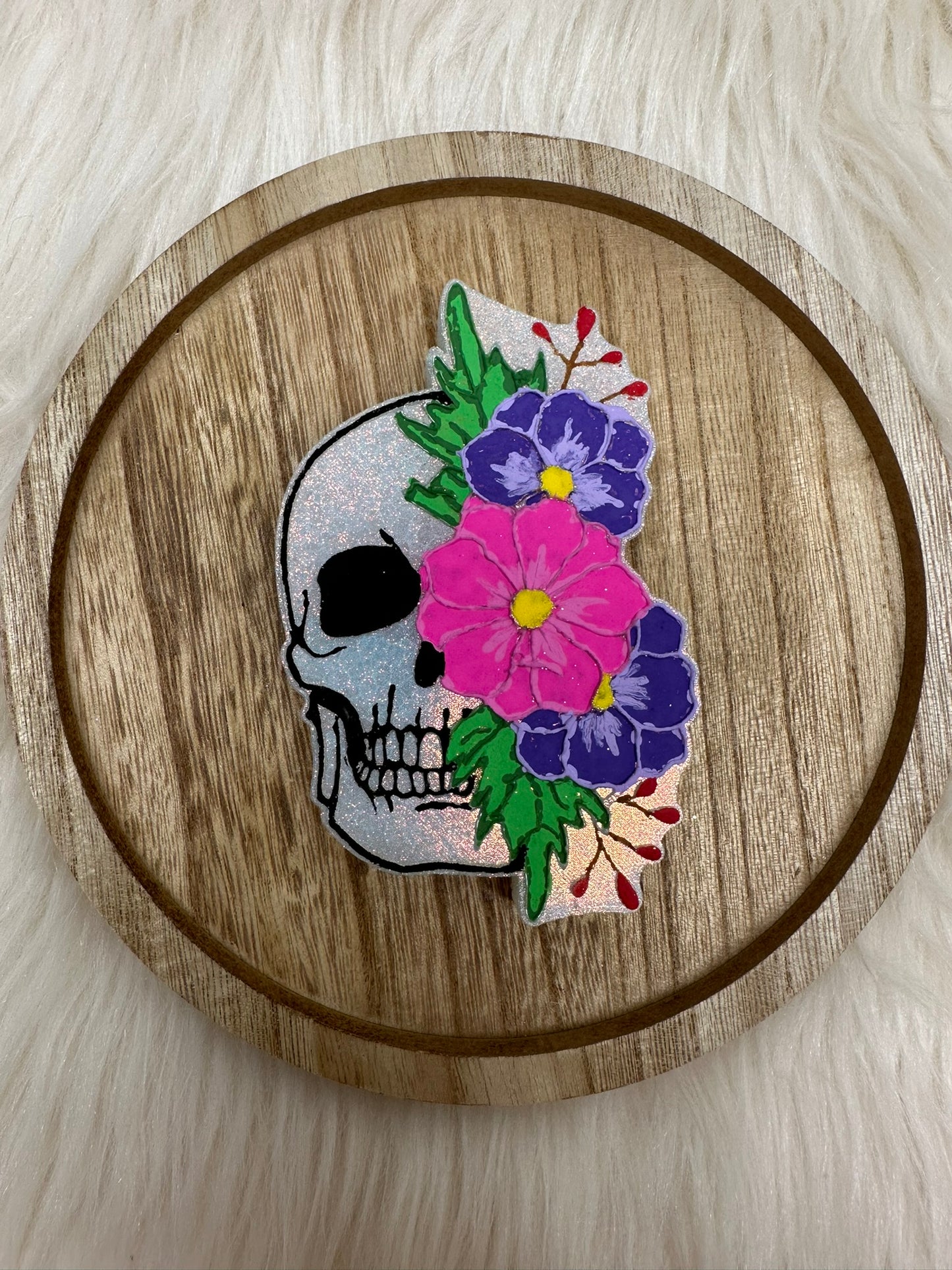 Floral Skull Freshie