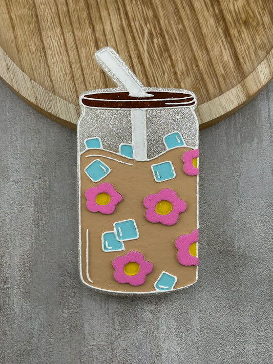 Iced Coffee Floral Freshie