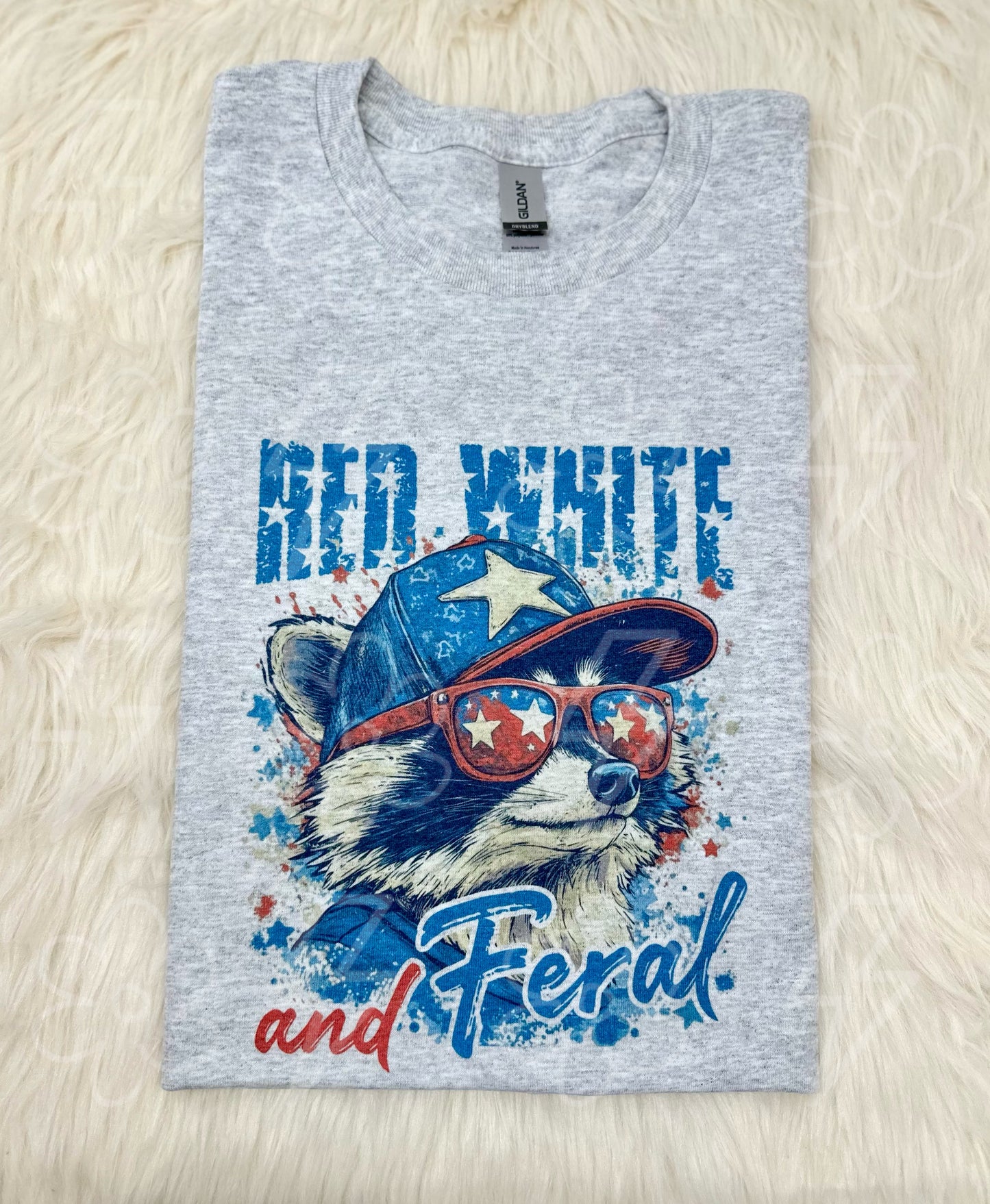 Red White And Feral - Sublimation Printed