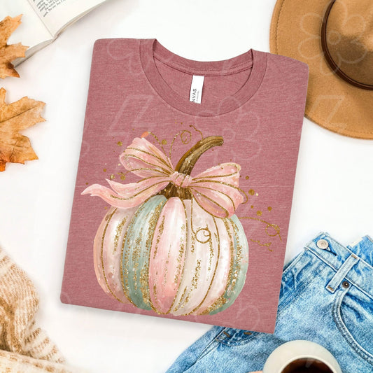 Pink Brushstroke Pumpkin