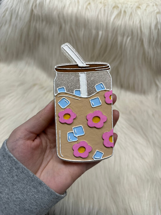 Iced Coffee Floral Freshie