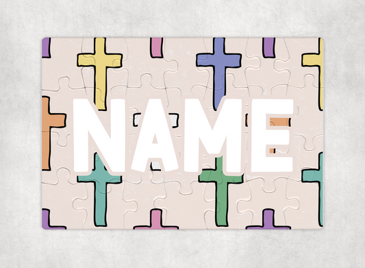 Colorful Cross Custom Puzzle