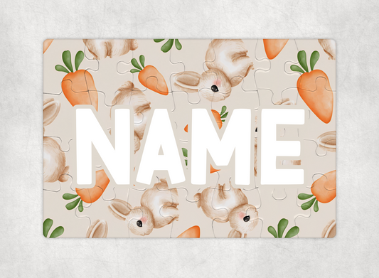 Carrots & Bunnies Custom Puzzle